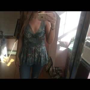 Free people floral blouse